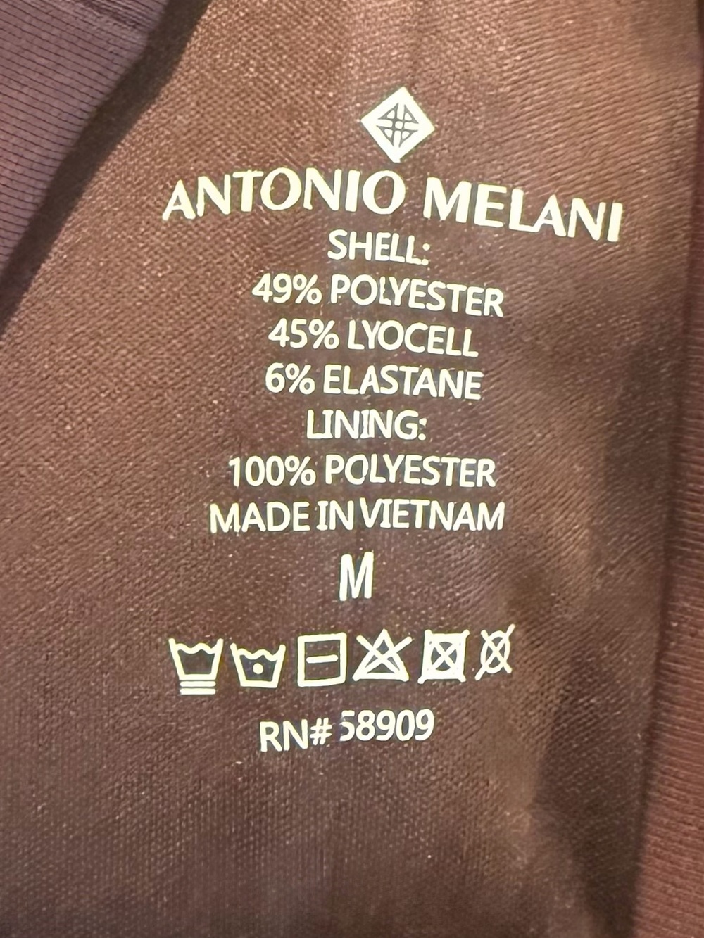 NWT Antonio Melani Lyocell Sleeveless Mock Neckline Midi Dress - Chocolate - M - Picture 9 of 10